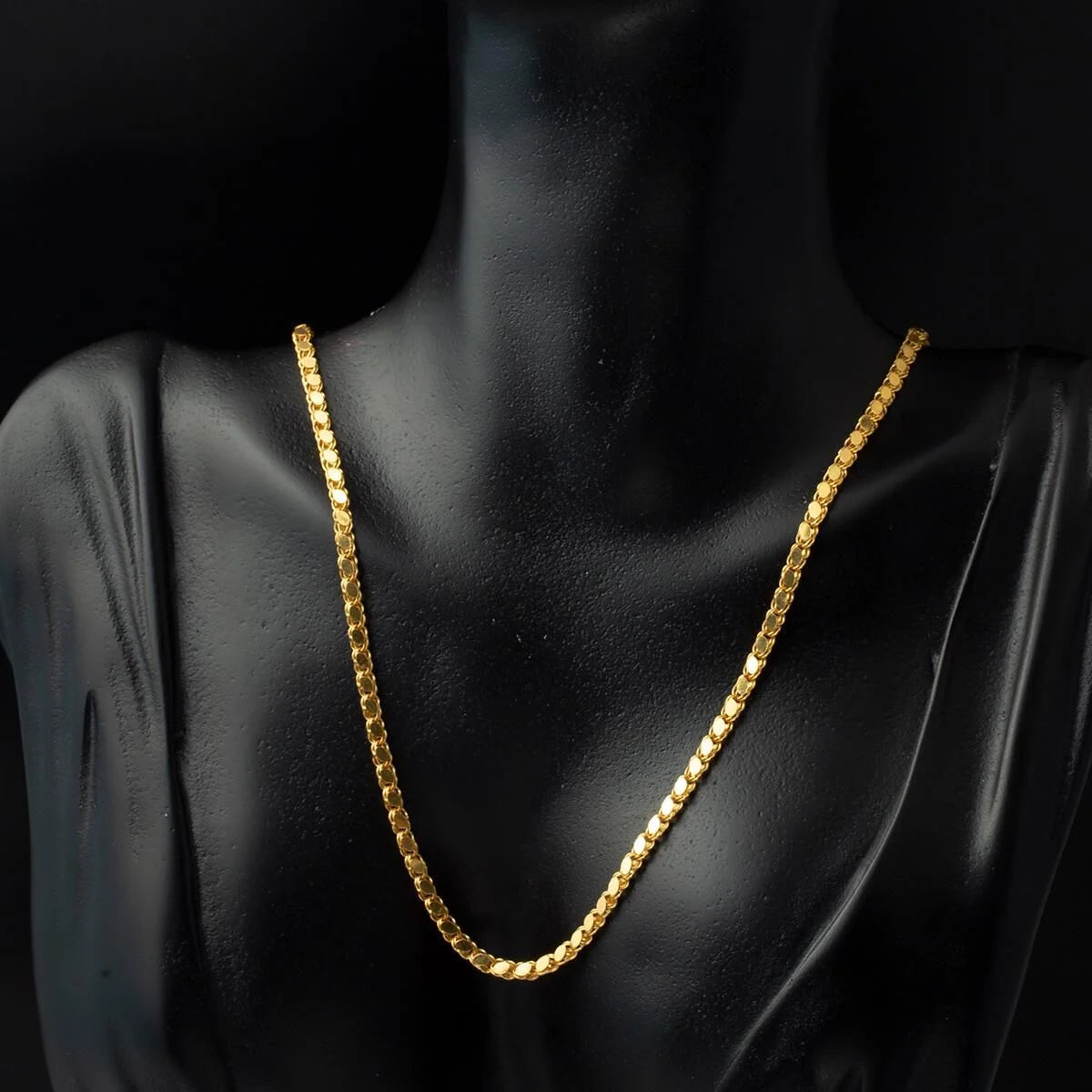GOLD CHAIN NECKLACE - Mirror Rope Chain 3,60 mm