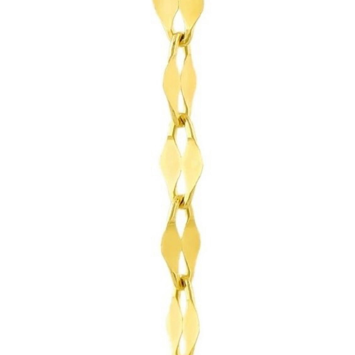 GOLD CHAIN NECKLACE - Flat Forse Chain 2,60 mm