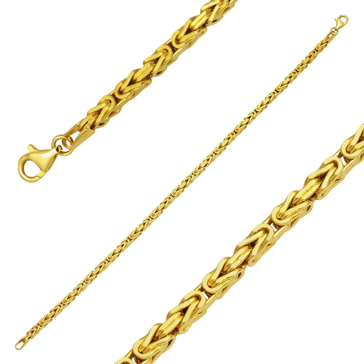 GOLD BRACELET - Byzantine Chain Bracelet 2,75 mm