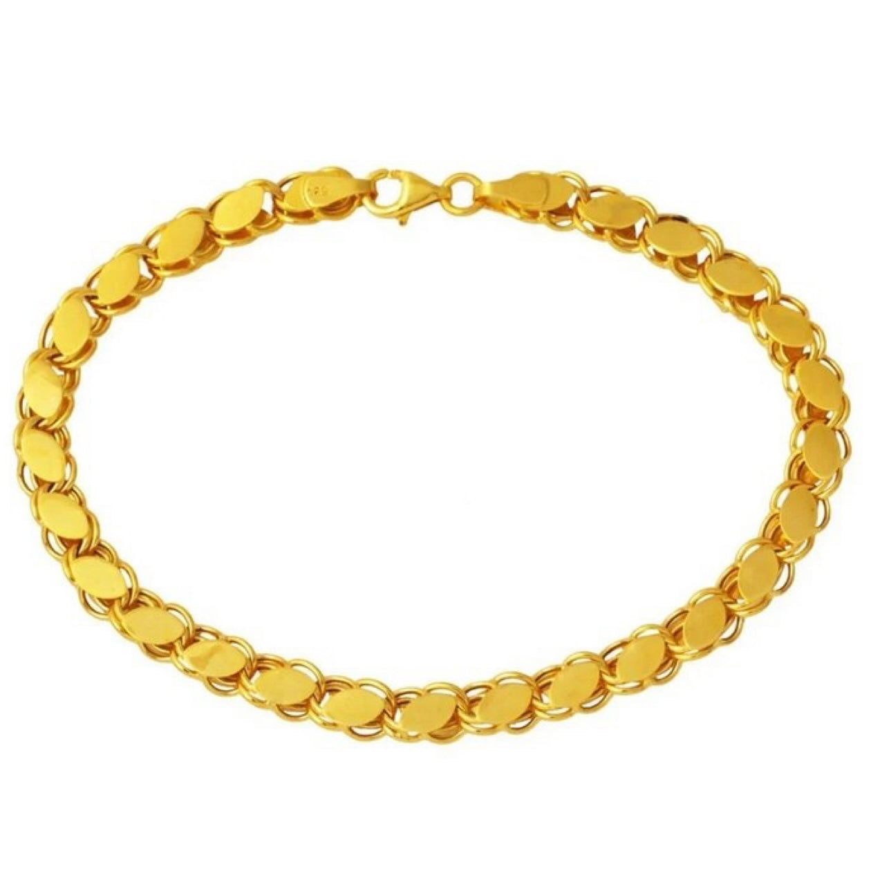 GOLD BRACELET - Mirror Rope Chain Bracelet 3,60 mm