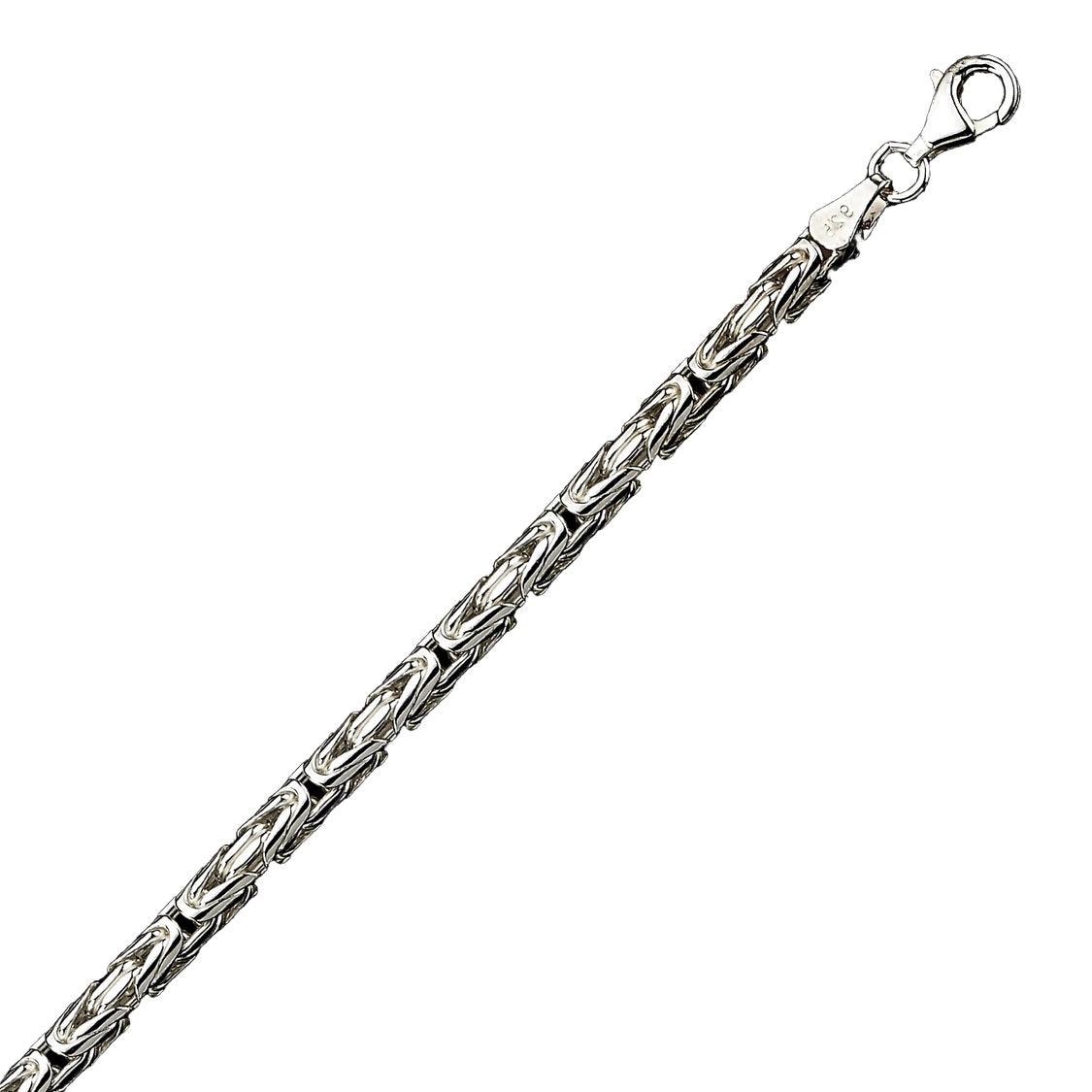 Silver Chain- Herringbone Byzantine Chain