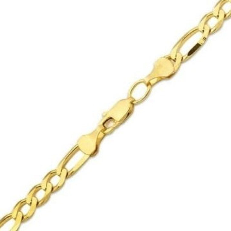 GOLD CHAIN NECKLACE - Figaro Chain 1,00 mm