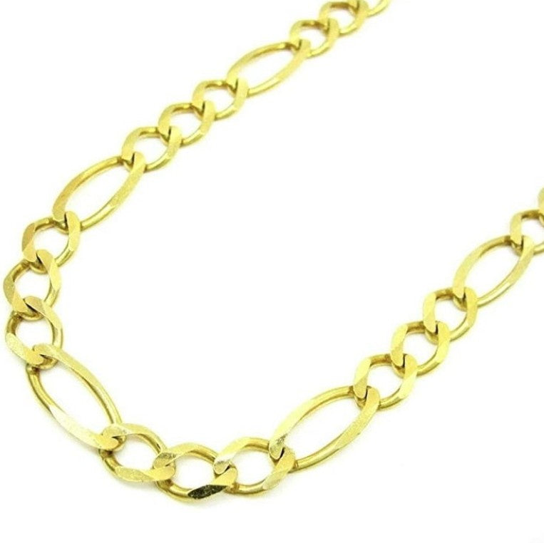 GOLD CHAIN NECKLACE - Figaro Chain 1,00 mm