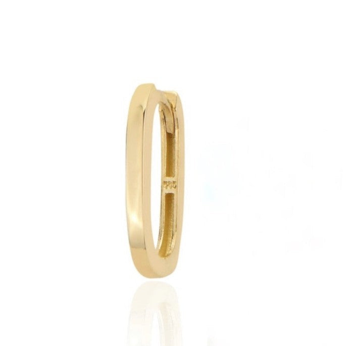 GOLD EARRING - Oval Huggie