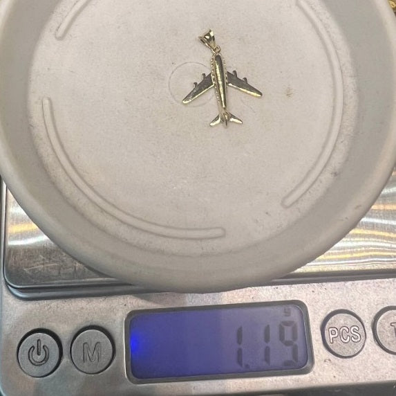 GOLD PENDANT - Plane