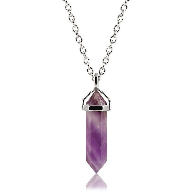 GEMSTONES Semi-precious Stones - Amethyst Stone Necklace