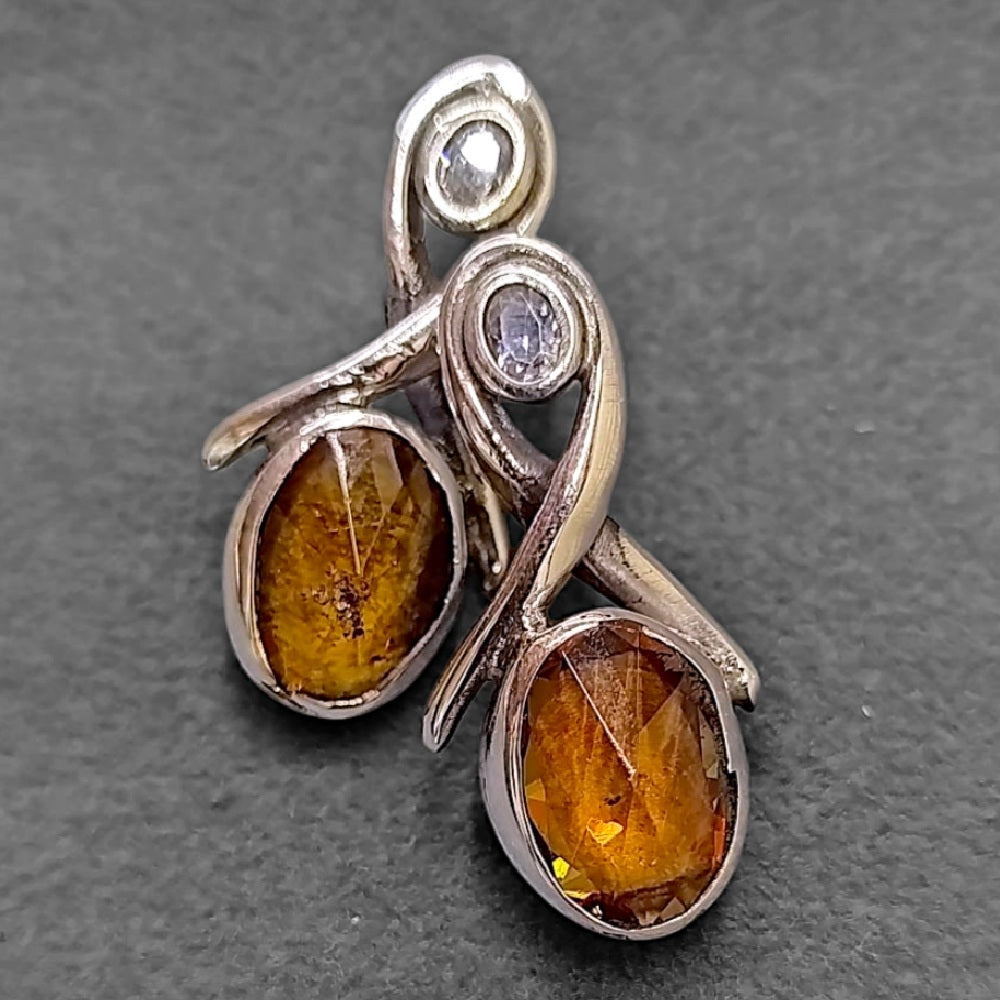 Gold Vermeil Earring - Bow Sultanite Earrings