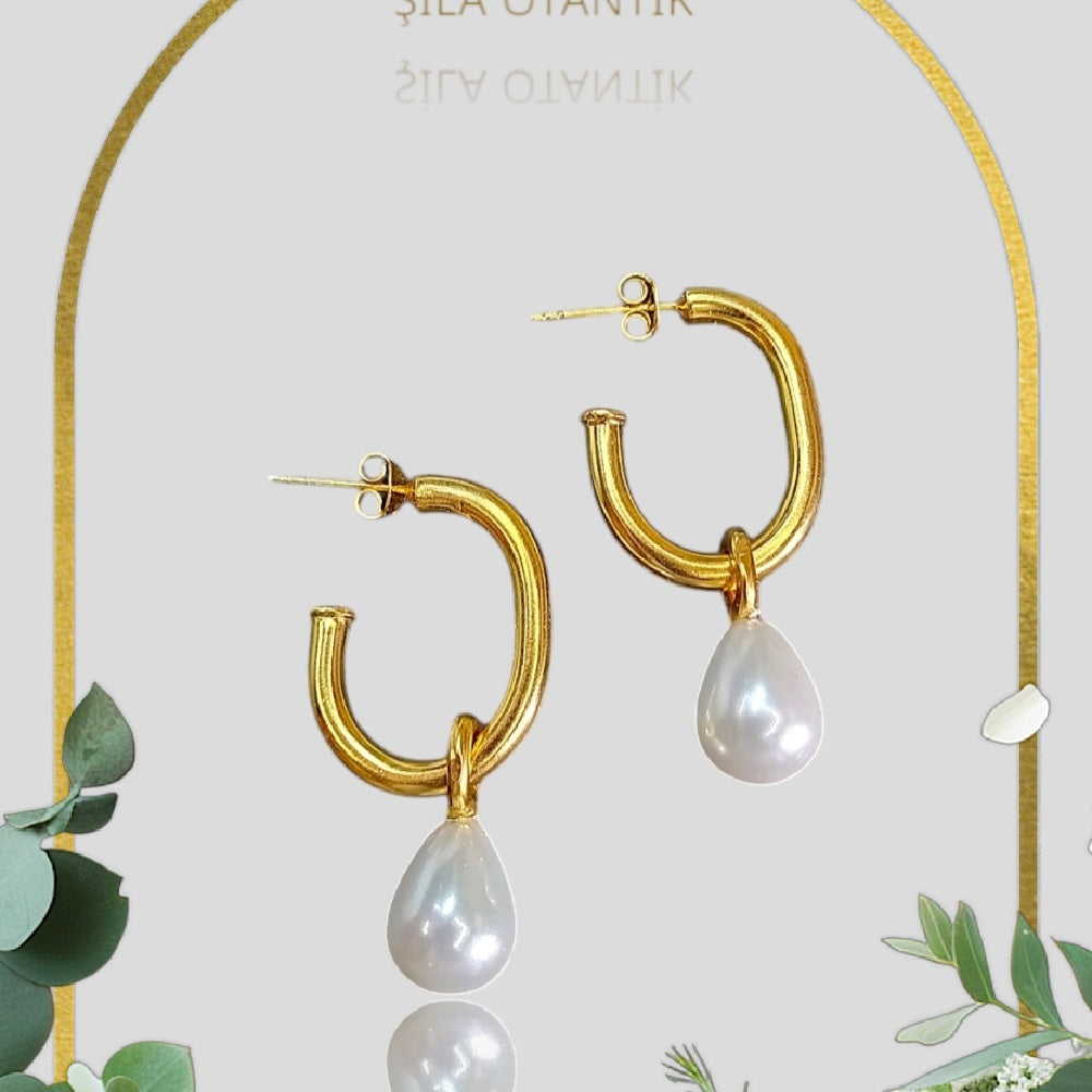 Gold Vermeil Earring - Shernel Moving Earrings