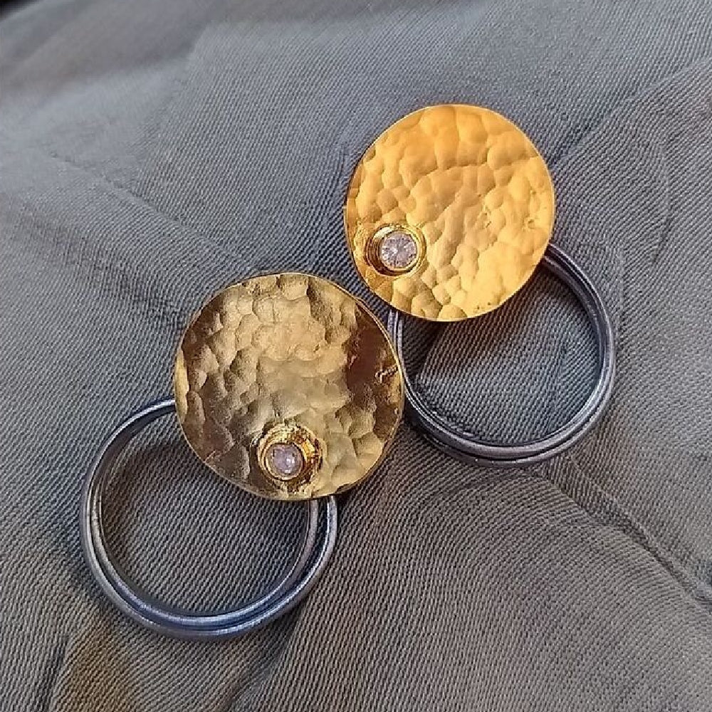 Gold Vermeil Earring - Hoop Earrings Sirtaki