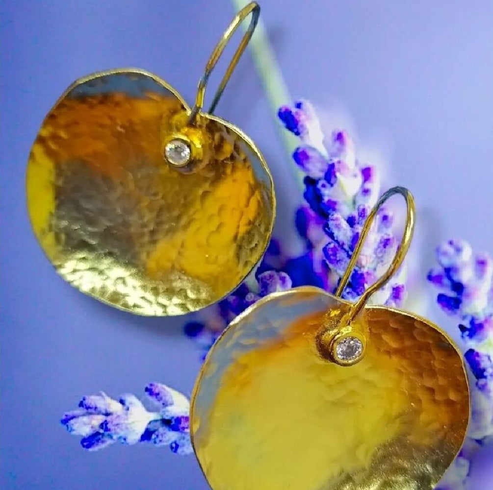 Gold Vermeil Earring - Petra Emerald Earring