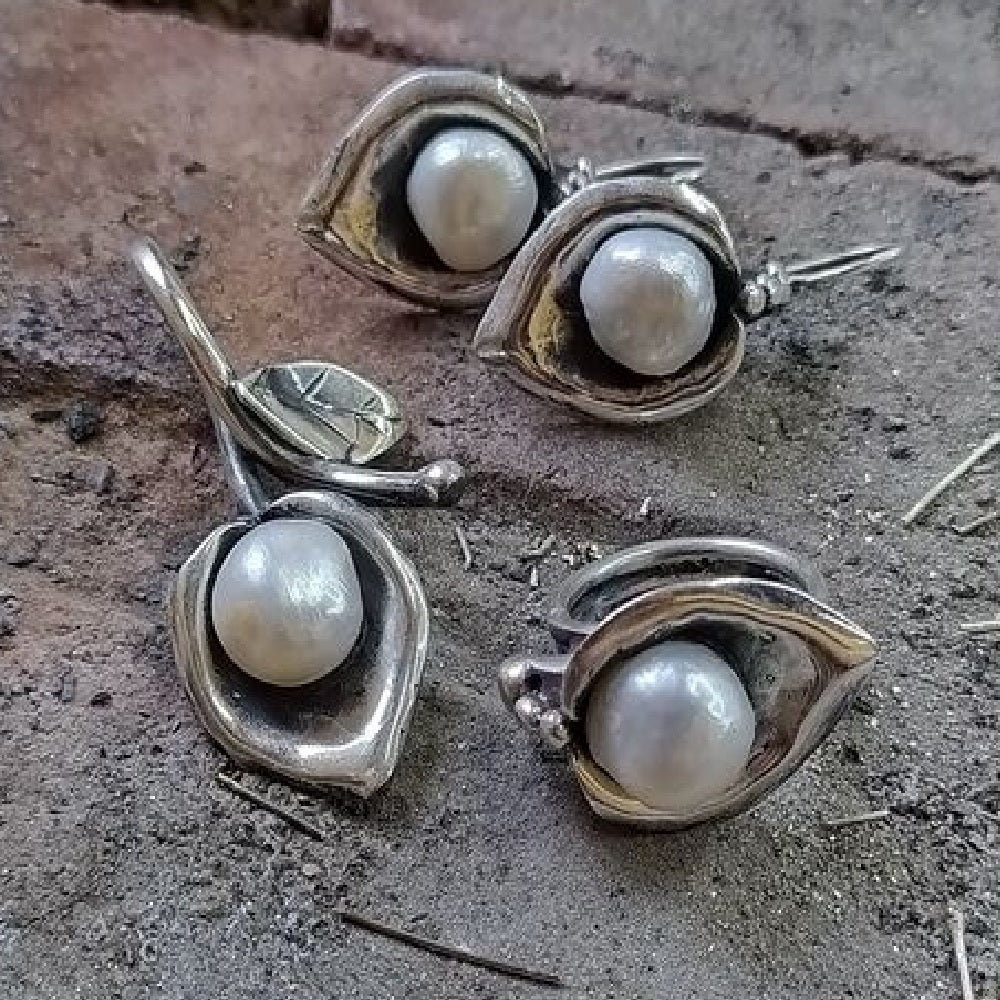 Gold Vermeil Necklace - Pearl Set New Year