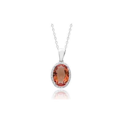 SILVER STONE NECKLACE - Zultanite