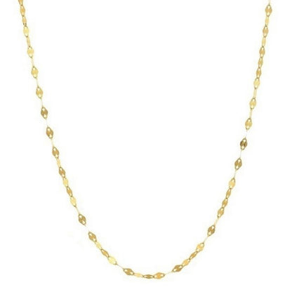 GOLD CHAIN NECKLACE - Flat Forse Chain 2,60 mm