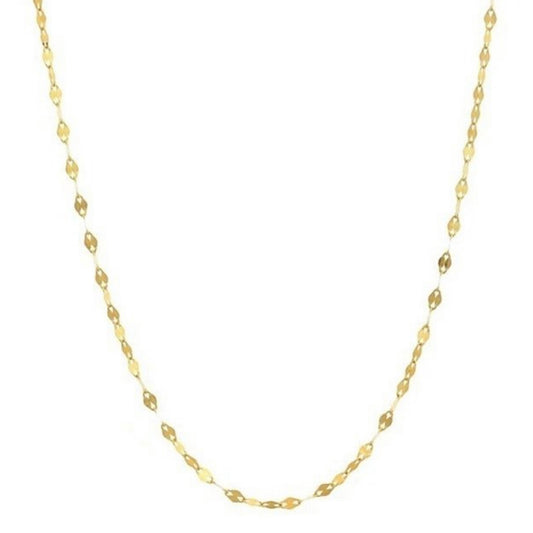 GOLD CHAIN NECKLACE - Flat Forse Chain 3,20 mm