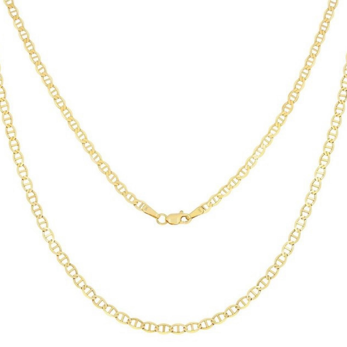 GOLD CHAIN NECKLACE - Mariner Chain 1,80 mm