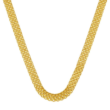 GOLD CHAIN NECKLACE - Bismark Chain 4,70 mm