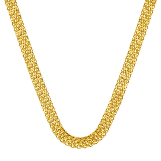 GOLD CHAIN NECKLACE - Bismark Chain 4,70 mm