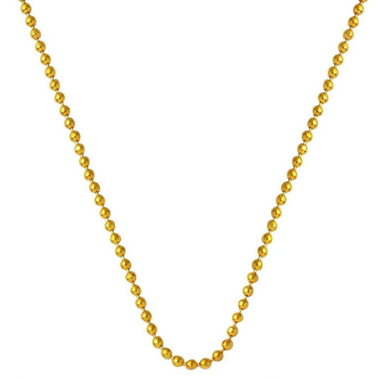 GOLD CHAIN NECKLACE - Ball Chain 2,00 mm