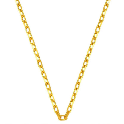 GOLD CHAIN NECKLACE - Forse Chain 0,85 mm