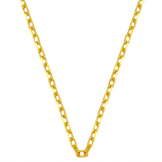 GOLD CHAIN NECKLACE - Forse Chain 3,50 mm
