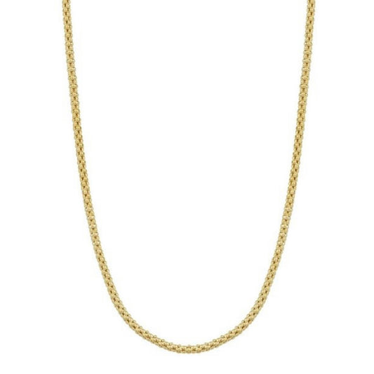 GOLD CHAIN NECKLACE - Popcorn Chain 3,00 mm