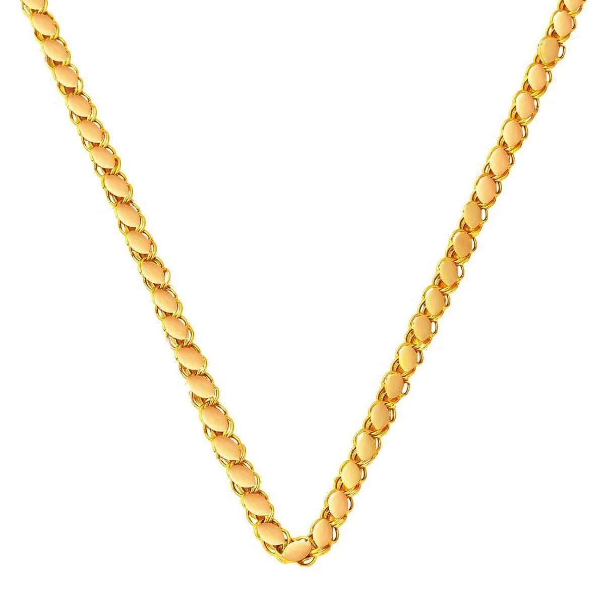 GOLD CHAIN NECKLACE - Mirror Rope Chain 3,60 mm