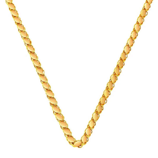 GOLD CHAIN NECKLACE - Mirror Rope Chain 3,60 mm