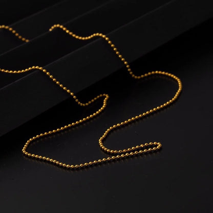 GOLD CHAIN NECKLACE - Ball Chain 1,20 mm