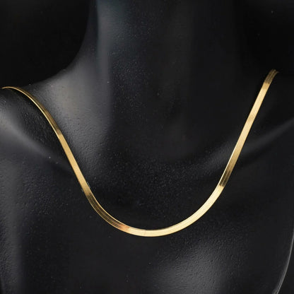 GOLD CHAIN NECKLACE - Flat Tondo Chain 2,50 mm