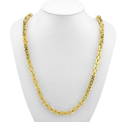 GOLD CHAIN NECKLACE - Byzantine Chain 2,75 mm