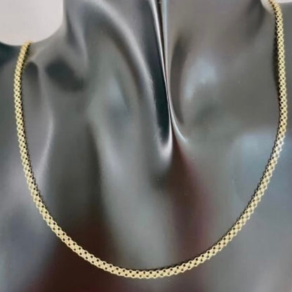 GOLD CHAIN NECKLACE - Bismark Chain 2,15 mm