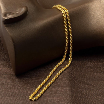 GOLD CHAIN NECKLACE - Rope Chain 2,20 mm