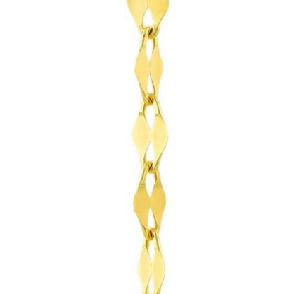 GOLD CHAIN NECKLACE - Flat Forse Chain 2,60 mm
