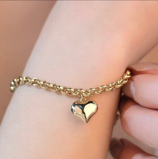 GOLD BRACELET - Heart