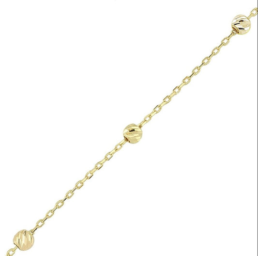 GOLD BRACELET - 5 Dorika Balls