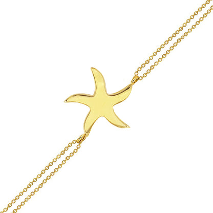 14K Gold Bracelet-Star Bracelet