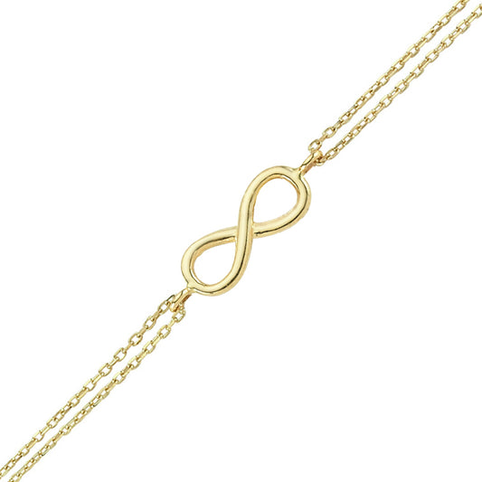 14K Gold Bracelet-Mini Infinity Bracelet