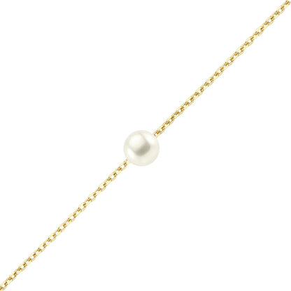 14K Gold Bracelet-Gold Pearl Bracelet