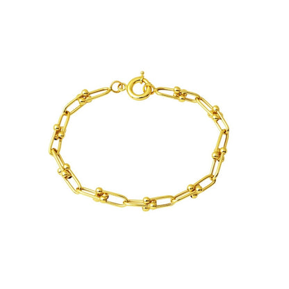 GOLD BRACELET - Paperclip 18