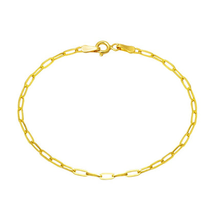 GOLD BRACELET - Paperclip 33