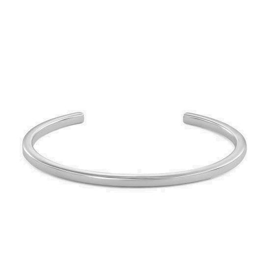 Silver Bracelet-Silver Thin Cuff Bracelet