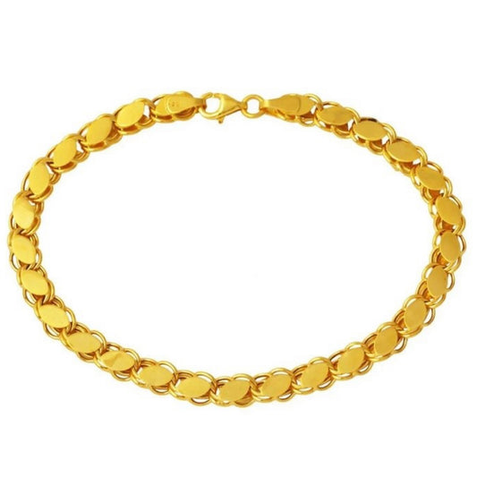GOLD BRACELET - Mirror Rope Chain Bracelet 3,60 mm