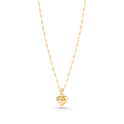 GOLD NECKLACE - Italian Mirrored Heart
