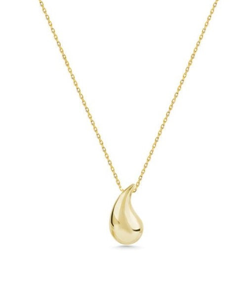 14K Gold Necklace-Drop Necklace