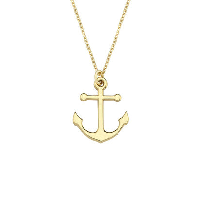 GOLD NECKLACE - Sailor Anchor