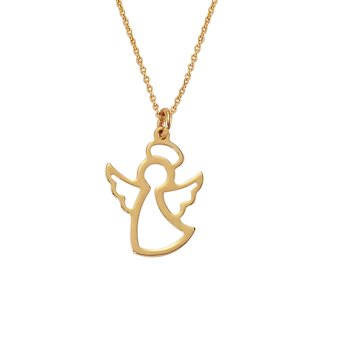 14K Gold Necklace-Gold Little Angel Necklace