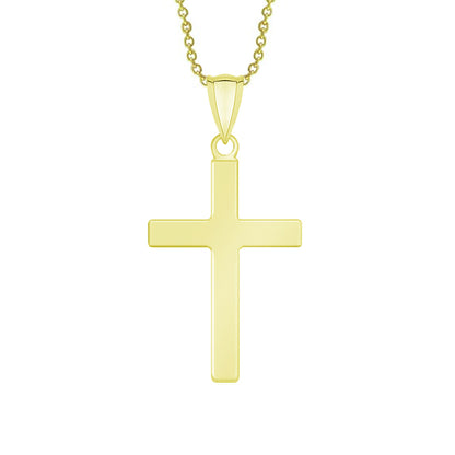 GOLD NECKLACE - Flat Cross