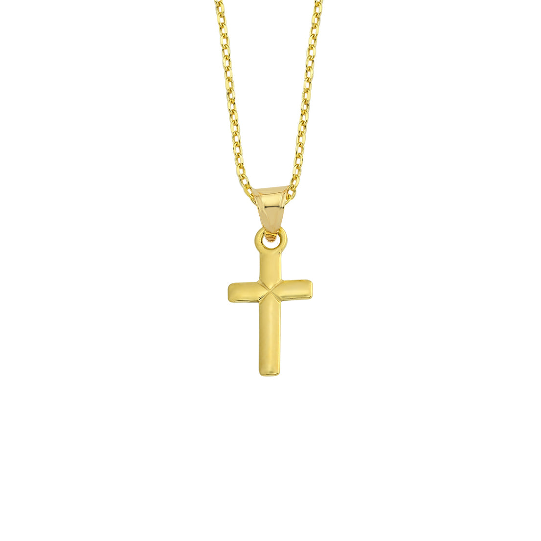 14K Gold Necklace-Gold Elegant Cross Necklace