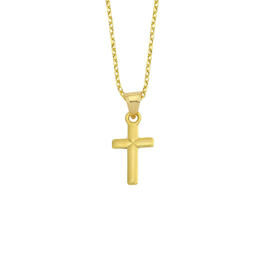 14K Gold Necklace-Gold Elegant Cross Necklace