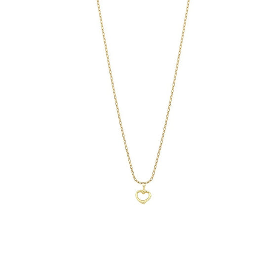 GOLD NECKLACE - Heart Stripe